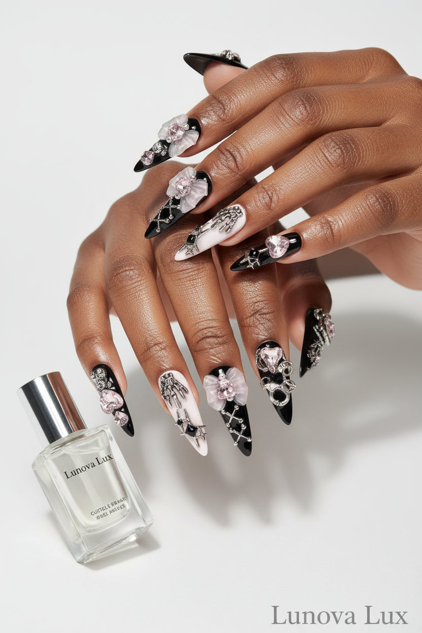 Jirai Butterfly Star Nails