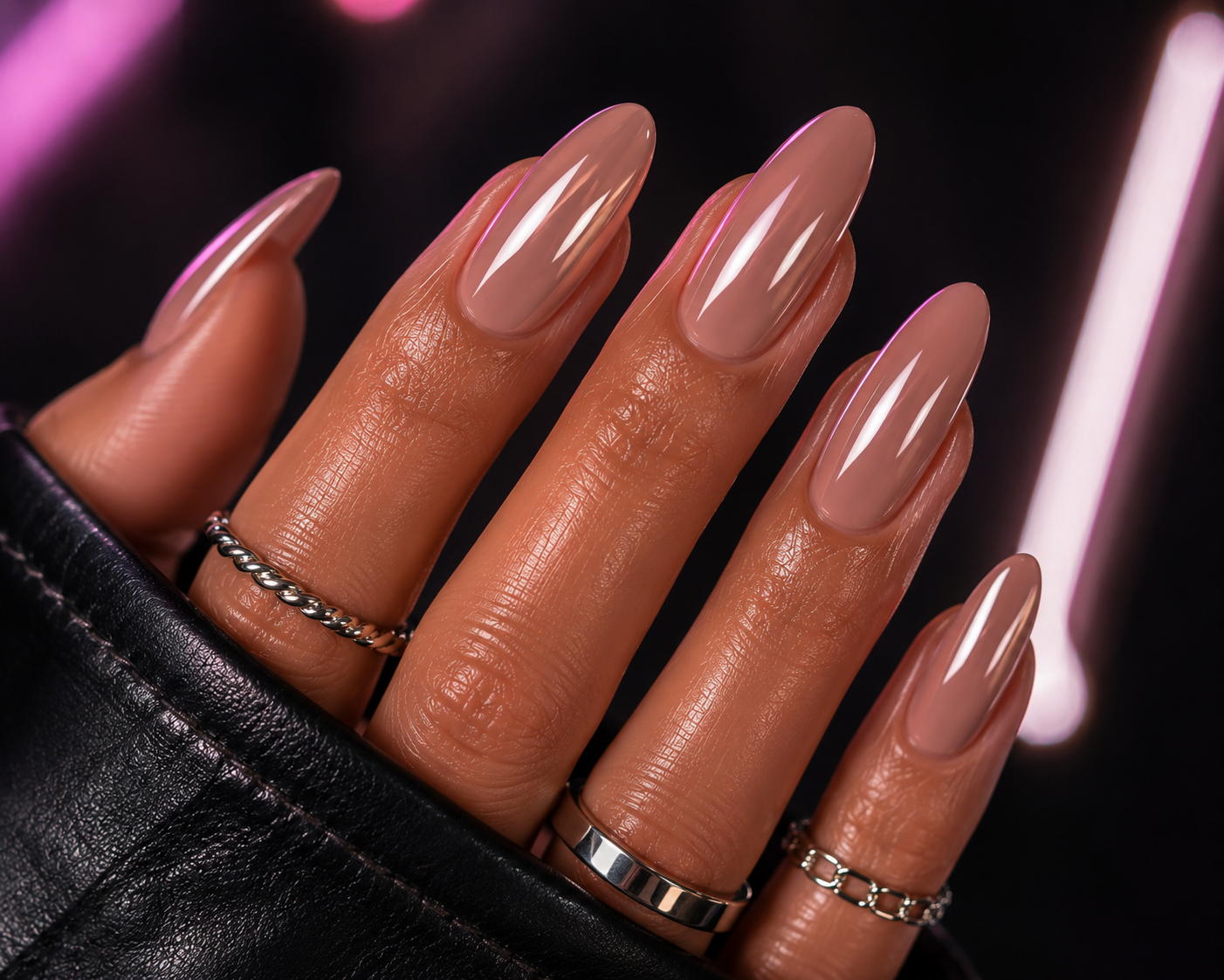 Glossy Press-On Nails