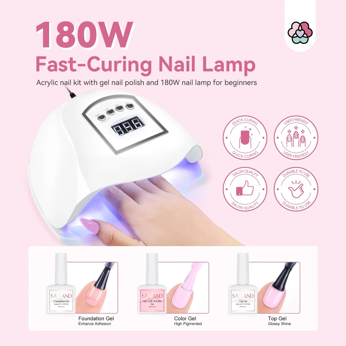 Saviland Complete Acrylic Nail Kit