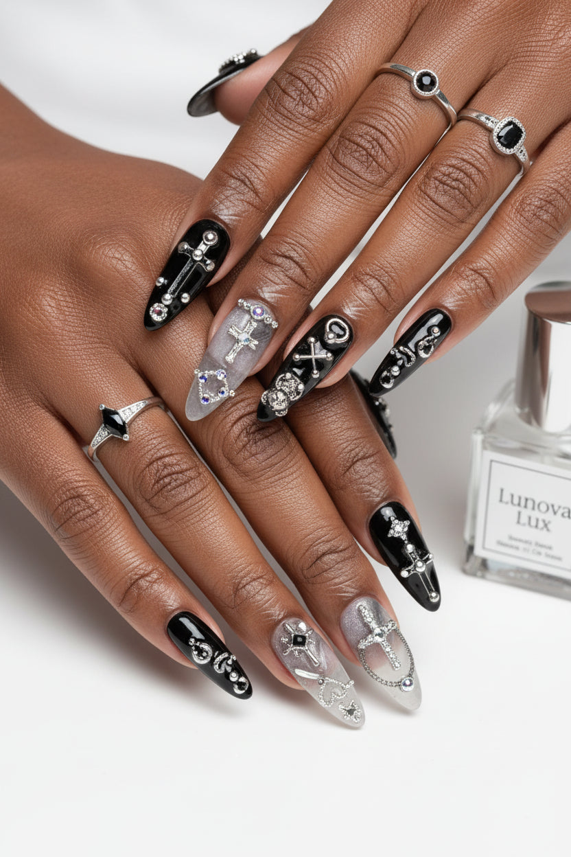 Jirai Butterfly Star Nails