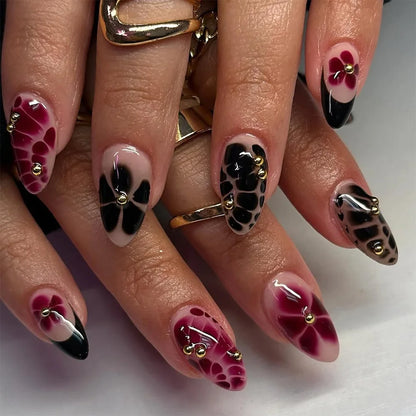 Blue Cat Eye Long Stiletto Press-On Nails