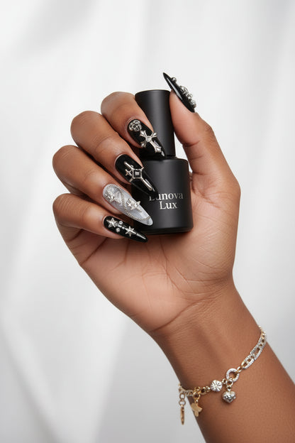 Jirai Butterfly Star Nails