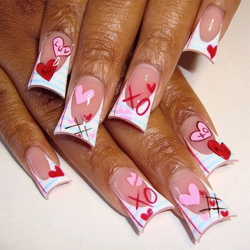 Gothic Cross Snake Duck Nails