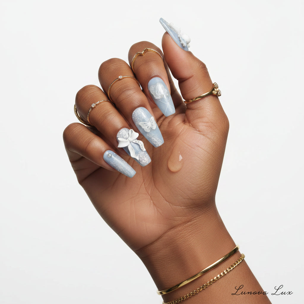 Ocean Moon Ballet Nails