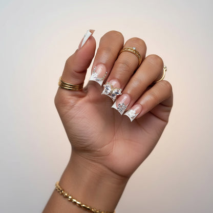 Black French Duck Nails