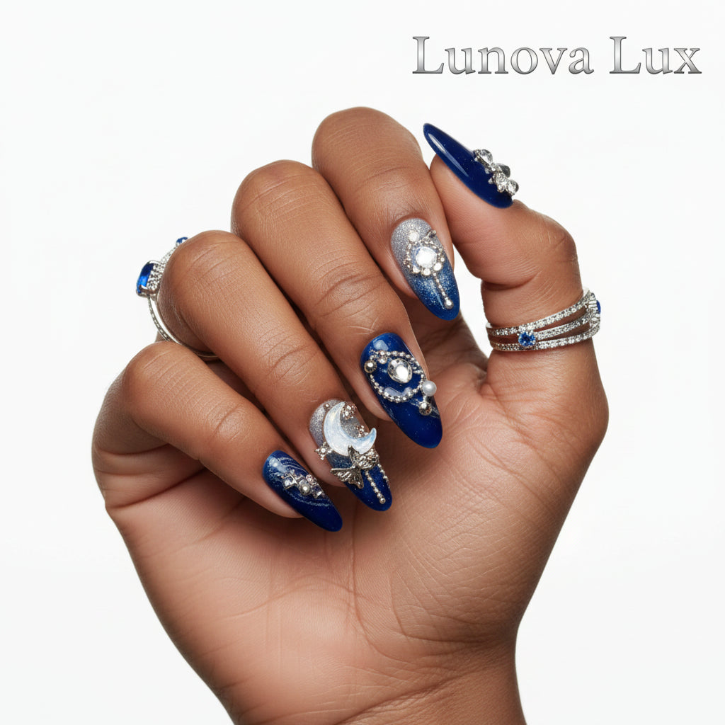 Glossy Handmade Press-On Nails