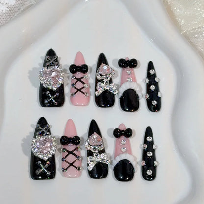Halloween Y2K 3D Almond Press-On Nails