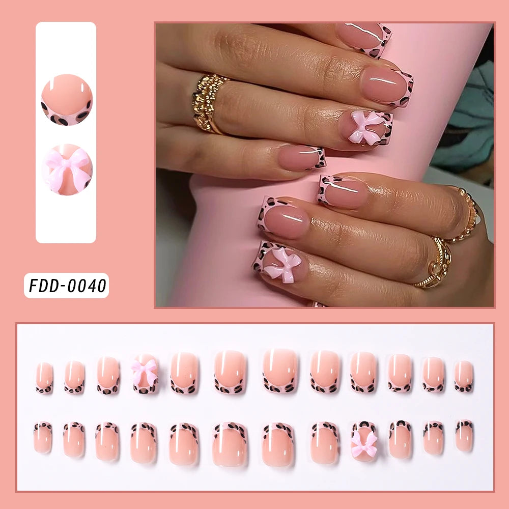 Pink Moon Star Rhinestone Long Coffin Press-On Nails