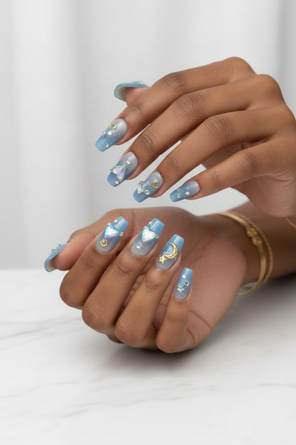 Ocean Moon Ballet Nails