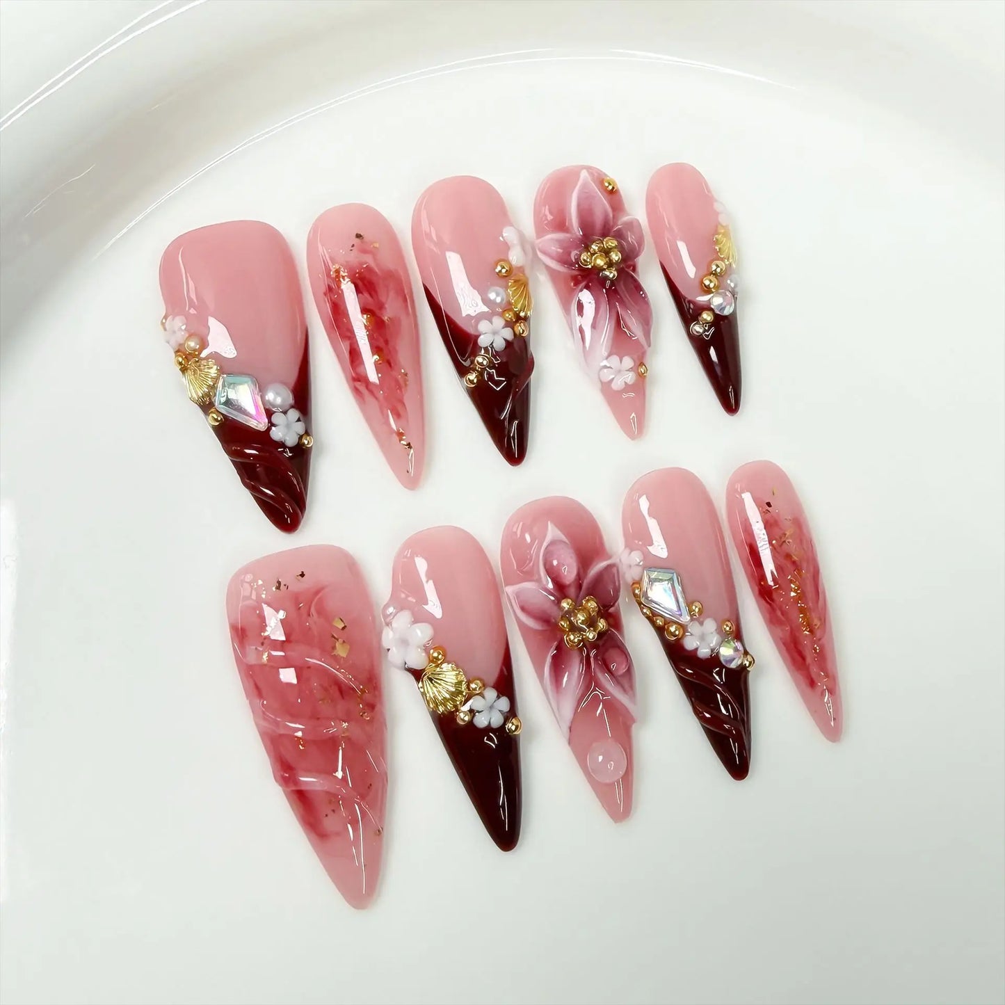 Halloween Y2K 3D Almond Press-On Nails