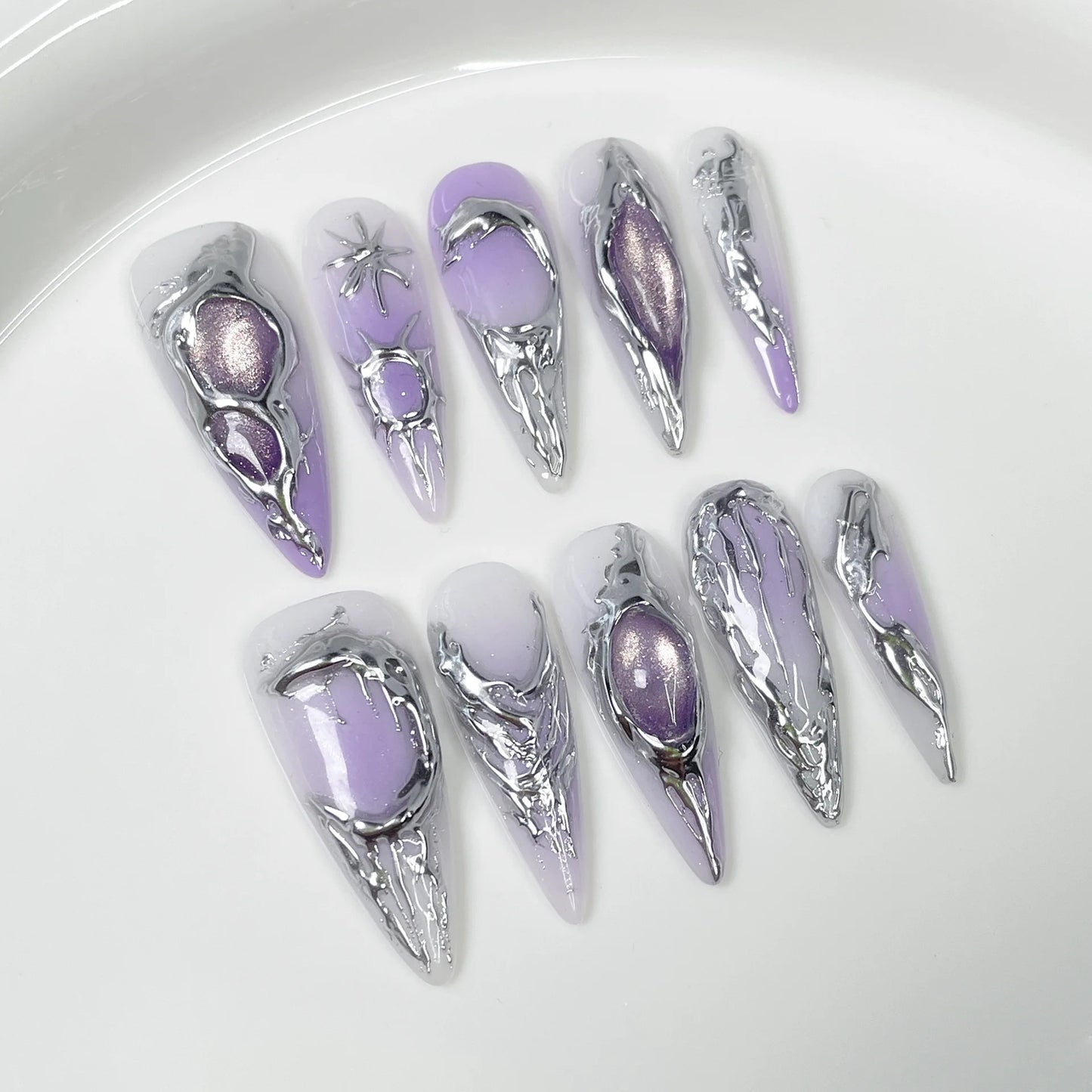 Halloween Y2K 3D Almond Press-On Nails