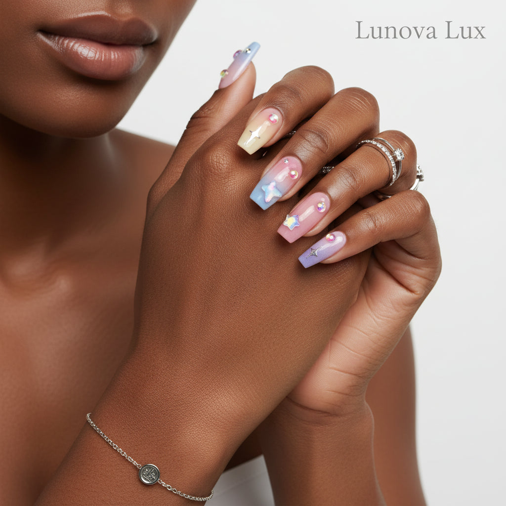 Ocean Moon Ballet Nails