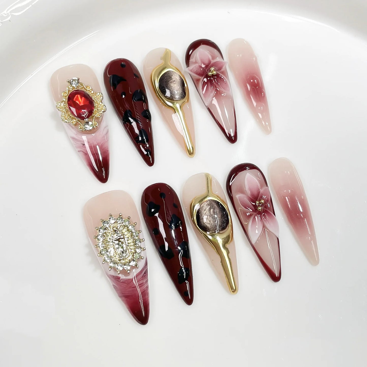 Halloween Y2K 3D Almond Press-On Nails