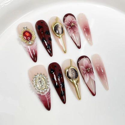 Halloween Y2K 3D Almond Press-On Nails