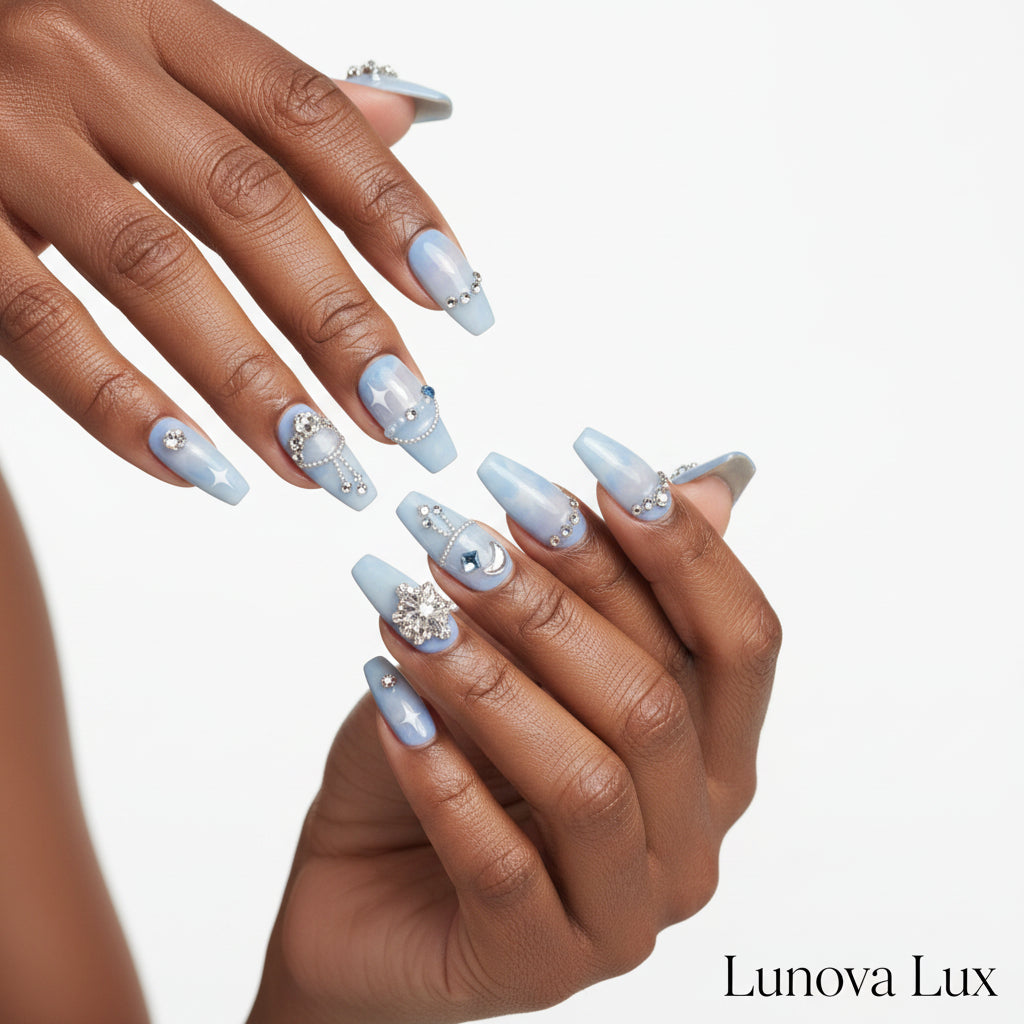 Ocean Moon Ballet Nails