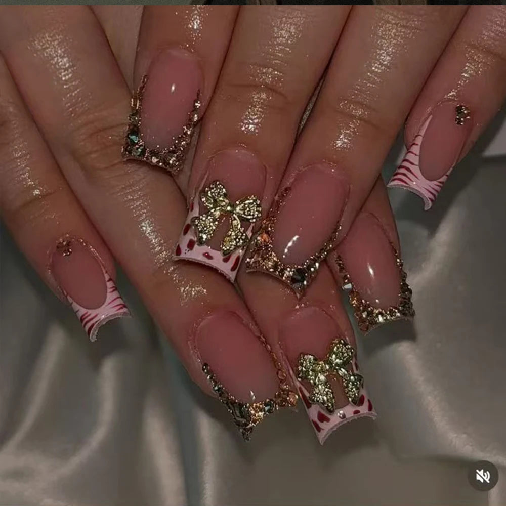 Gothic Cross Snake Duck Nails