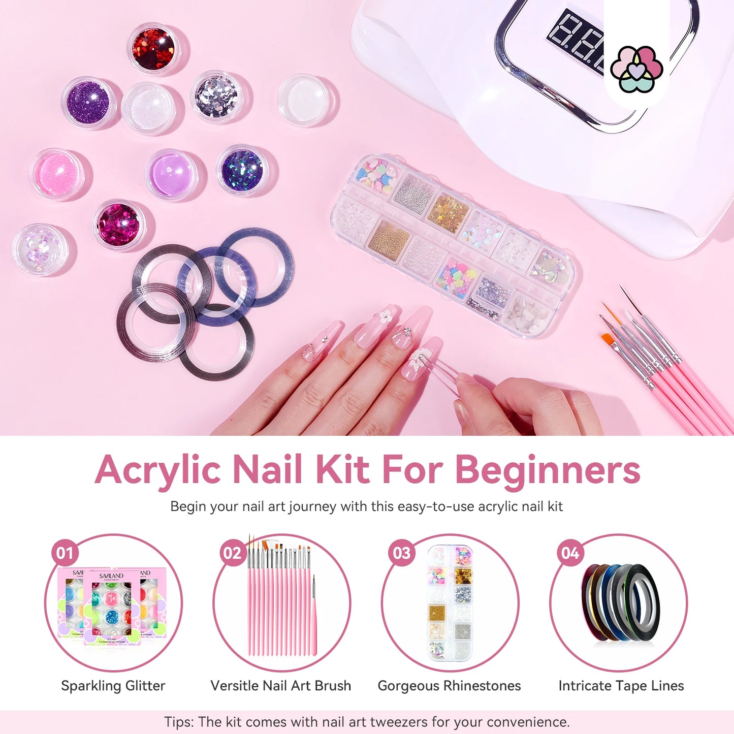 Saviland Complete Acrylic Nail Kit