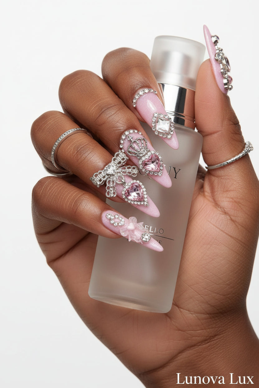 Y2k Punk Bow Coffin Nails