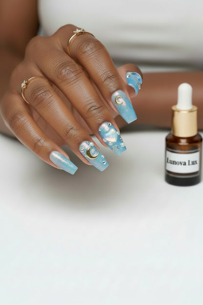 Ocean Moon Ballet Nails