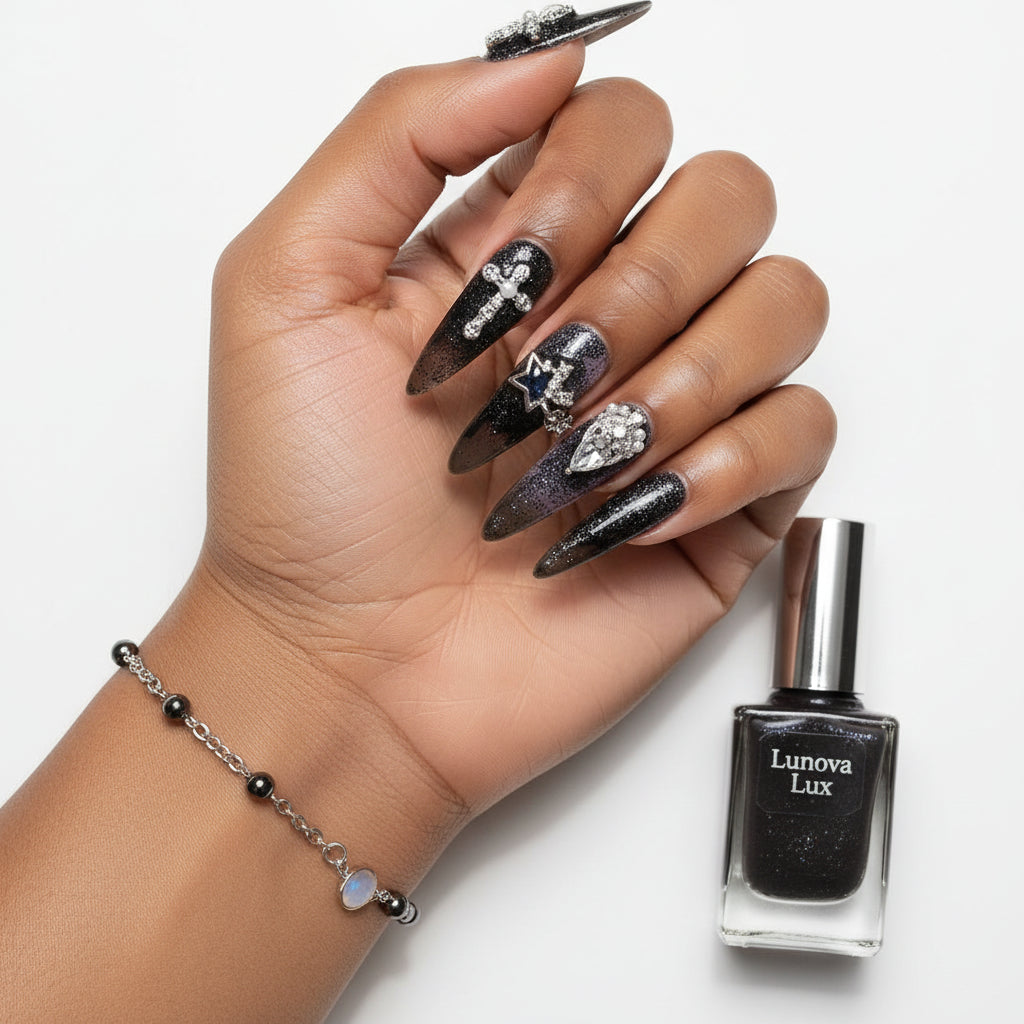 Jirai Butterfly Star Nails