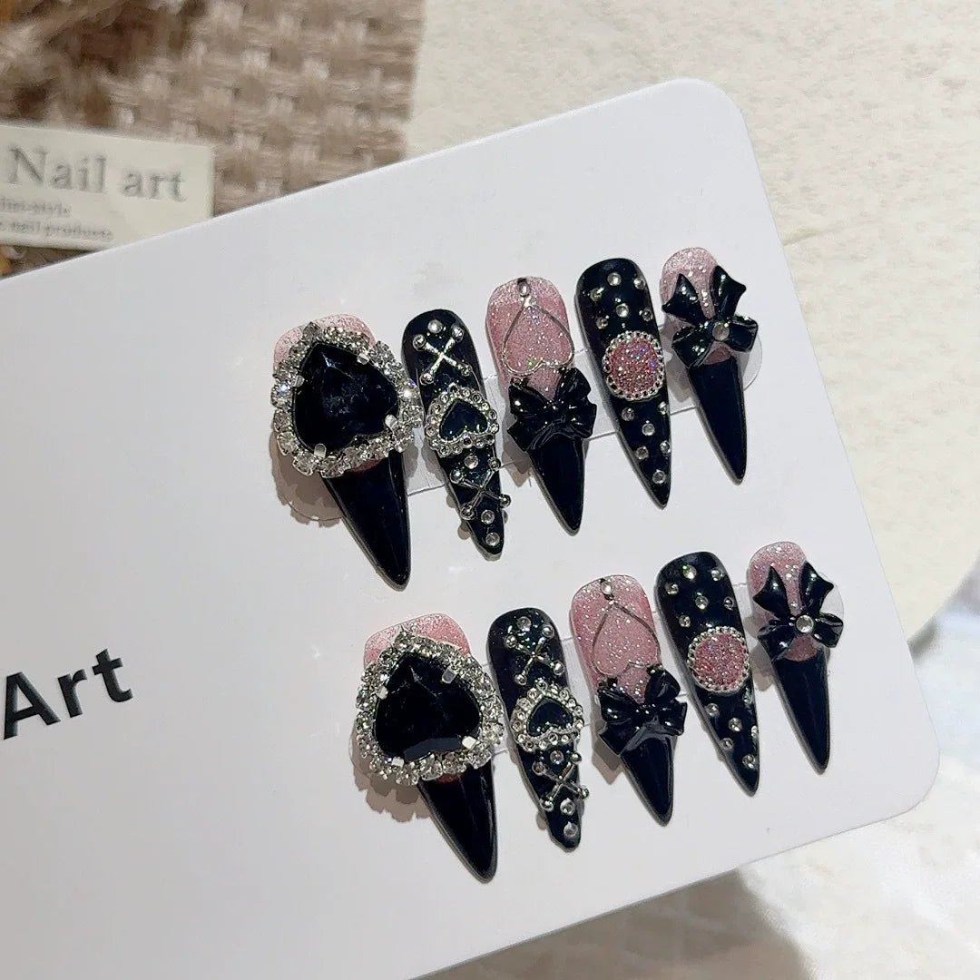 Halloween Y2K 3D Almond Press-On Nails