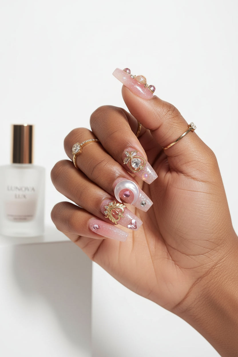 Ocean Moon Ballet Nails