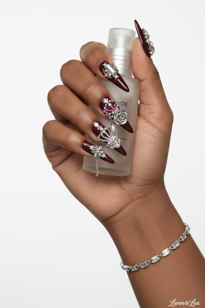 Y2k Punk Bow Coffin Nails