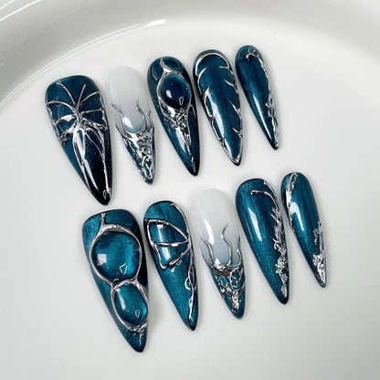 Halloween Y2K 3D Almond Press-On Nails