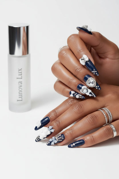 Y2k Punk Bow Coffin Nails
