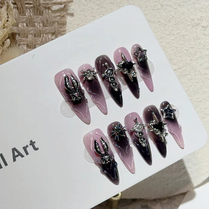 Halloween Y2K 3D Almond Press-On Nails